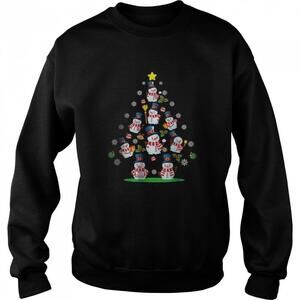 Snowman Christmas Tree Women Men Chrismas Sweatshirt